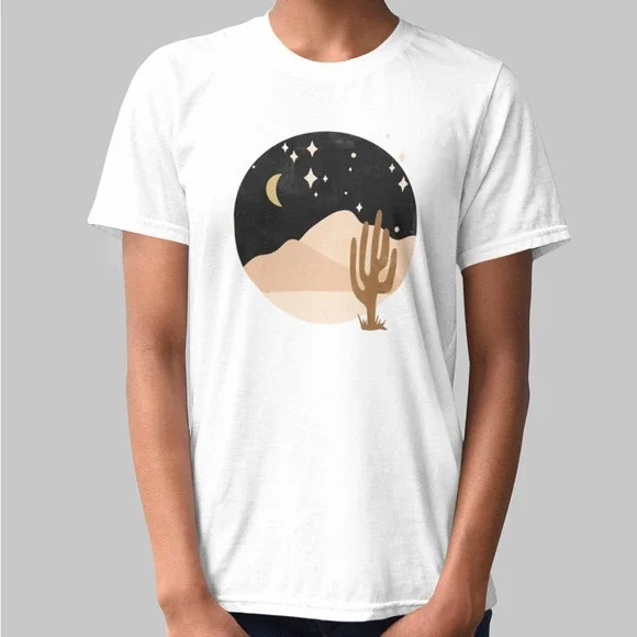 Round Midnight Desert Mountains Tee - Picture 5 of 5